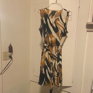 Elegant Multicolor Sleeveless Dress